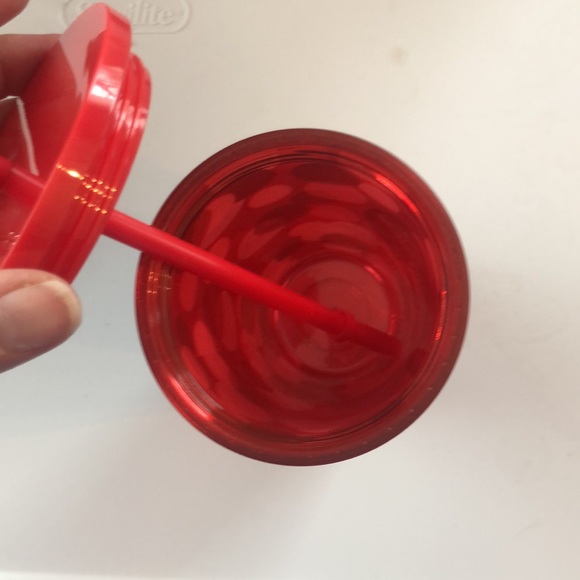 Starbucks Be Mine Valentine Cold Cup Tumbler Red Pink Polkadots - Picture 4 of 5